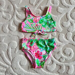 Lilly Pulitzer Toddler Girl Floral Swimsuit 2T!